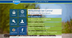 Desktop Screenshot of canina.de